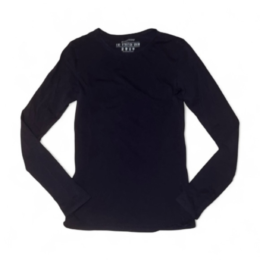 Atmosphere Stretch Crew LS in Navy- Size 2